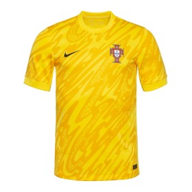 Virallinen pelipaita Portugali Maalivahti Euro 2024 Lyhythihainen Keltainen - Miesten